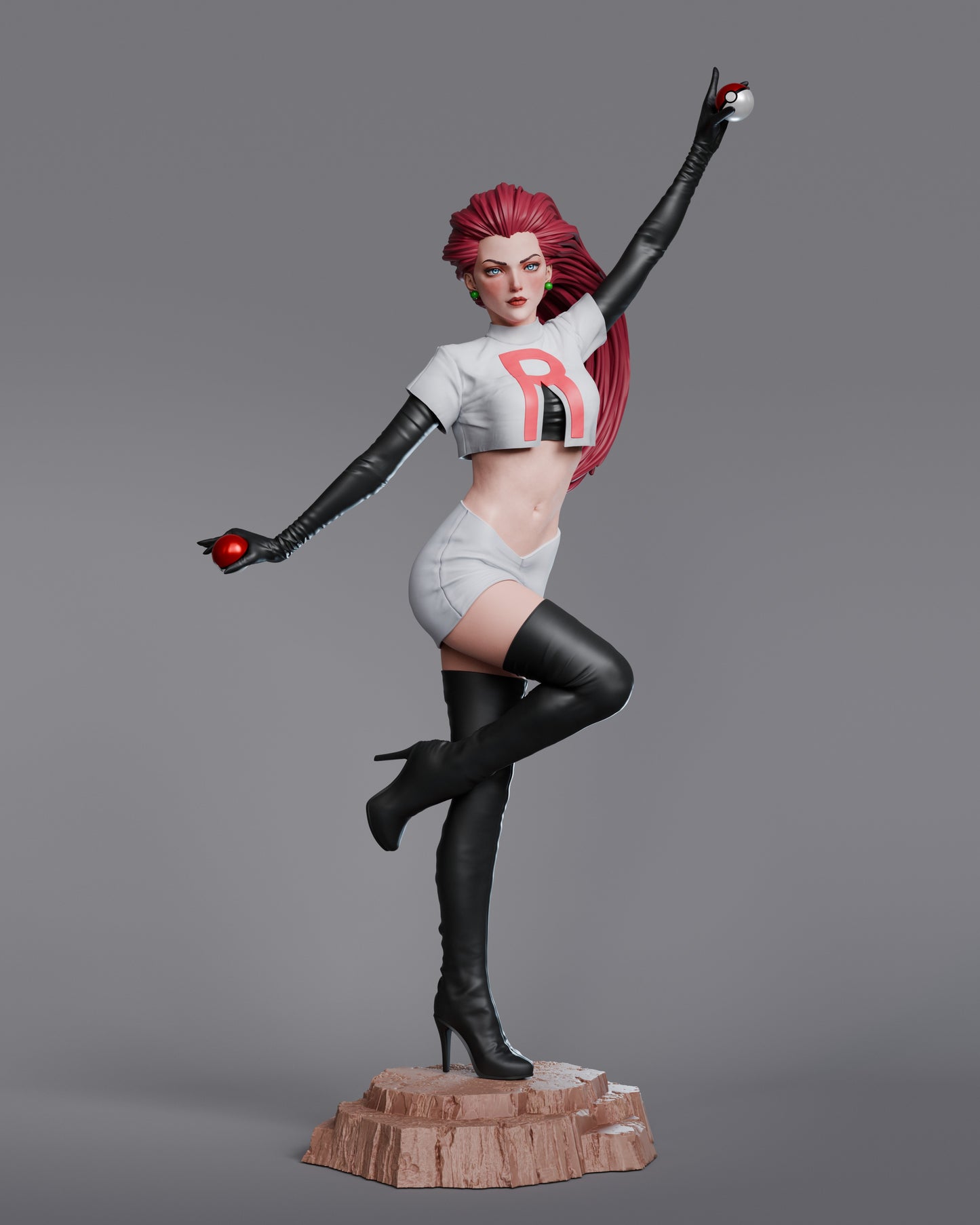 Jessie 3d printed Statue by LT3D/Davi for Abe3d *unpainted*