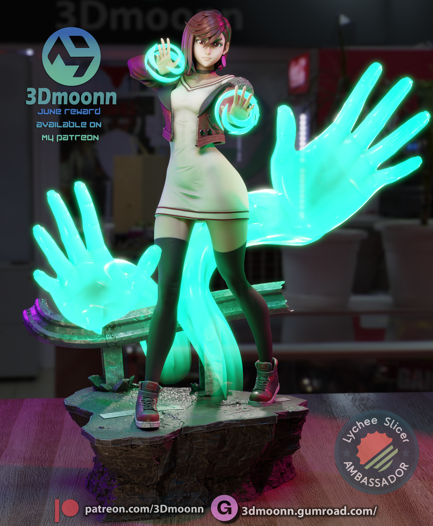 Psychic Adept Figure by 3DMOONN *unpainted kit*