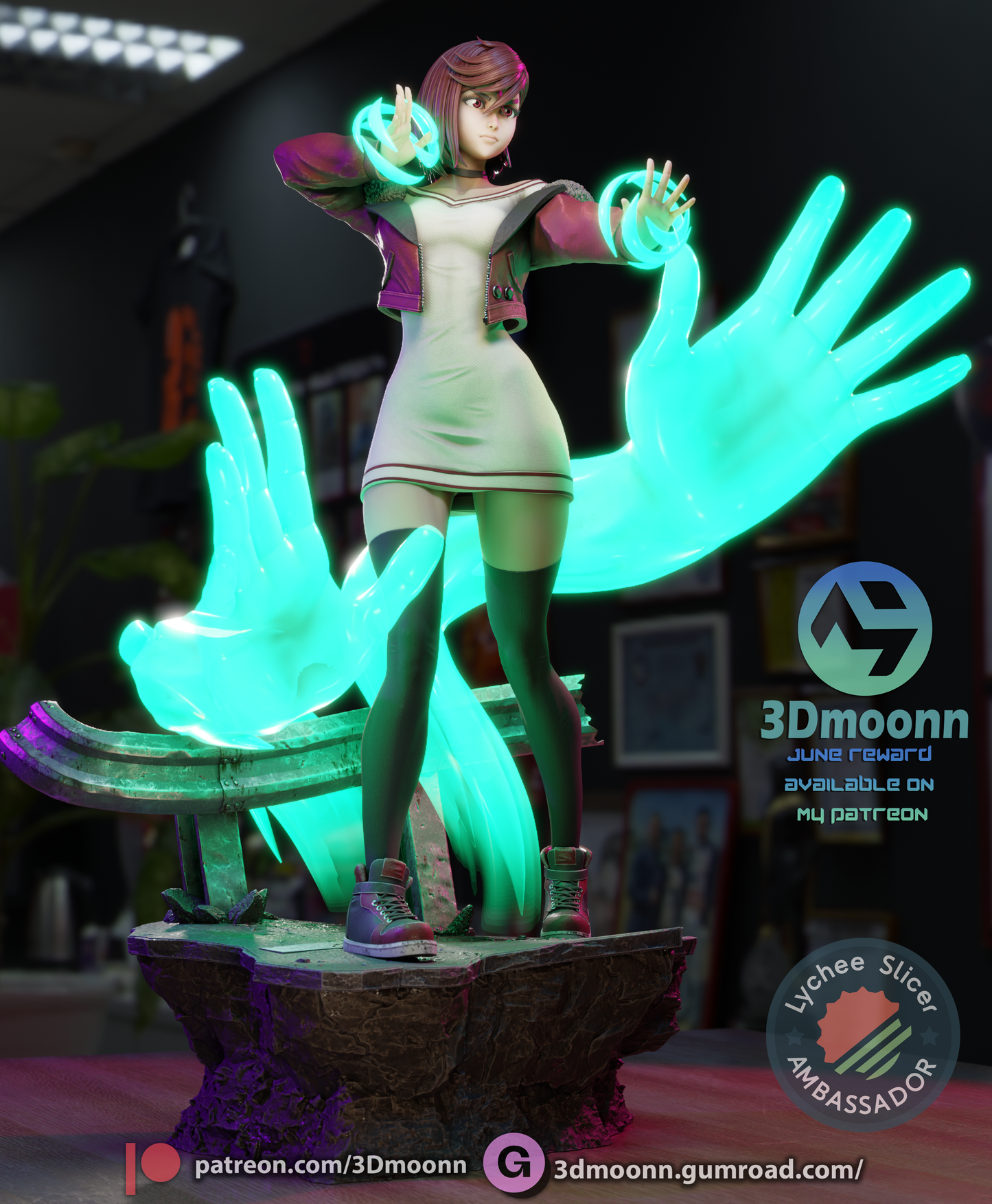 Psychic Adept Figure by 3DMOONN *unpainted kit*