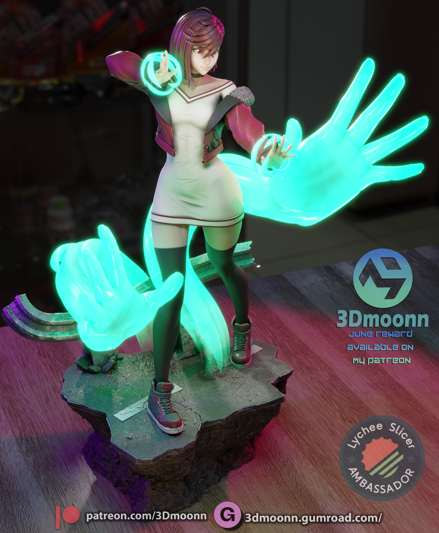 Psychic Adept Figure by 3DMOONN *unpainted kit*