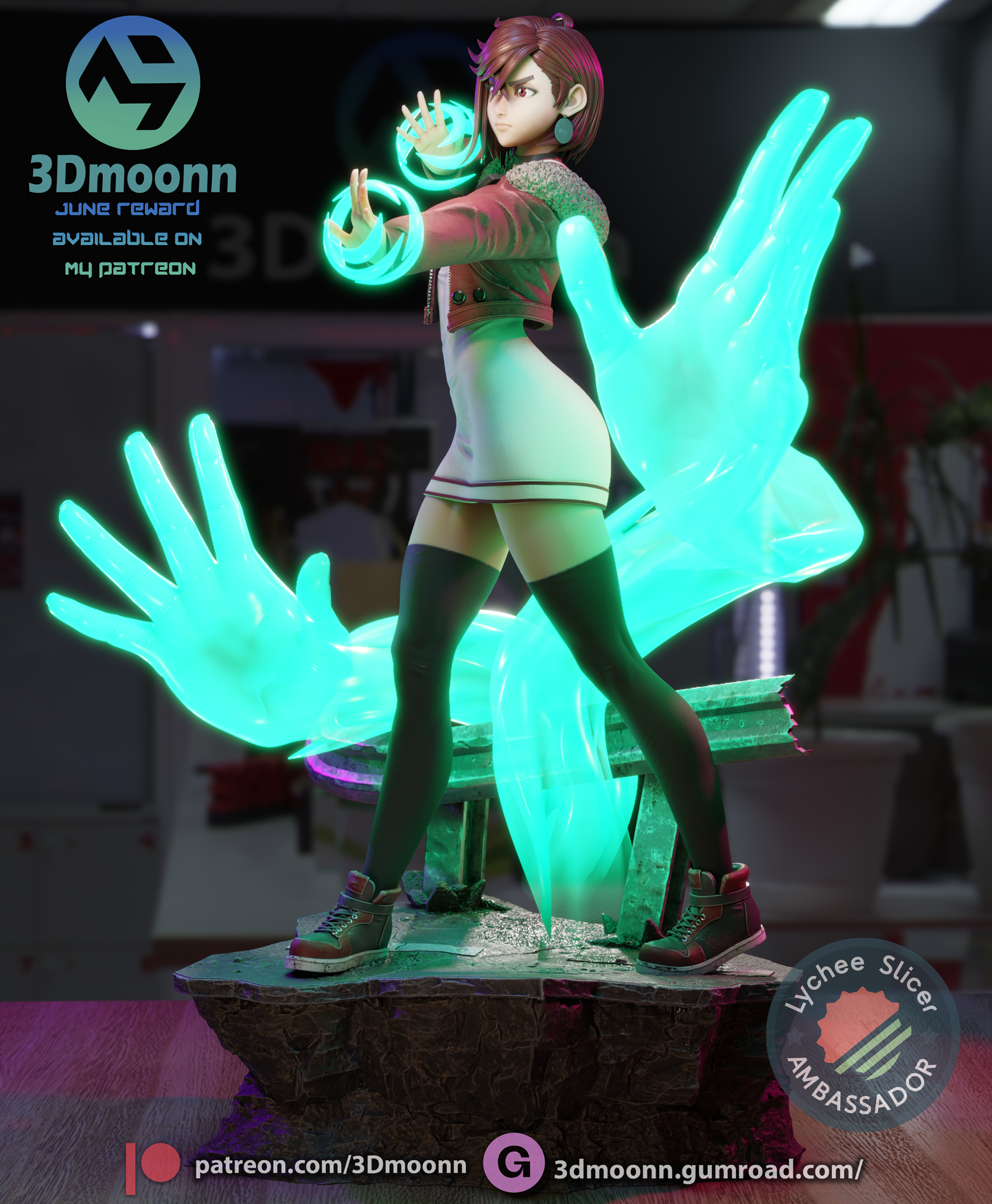 Psychic Adept Figure by 3DMOONN *unpainted kit*