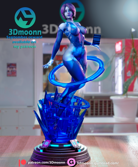 AI hologram Companion Figure by 3DMOONN *unpainted kit*