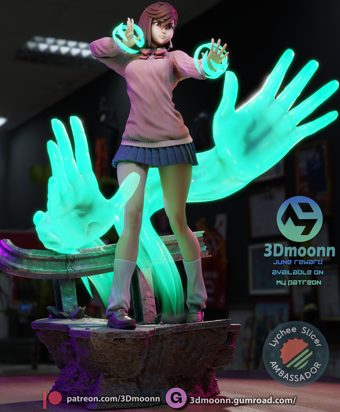 Psychic Adept Figure by 3DMOONN *unpainted kit*