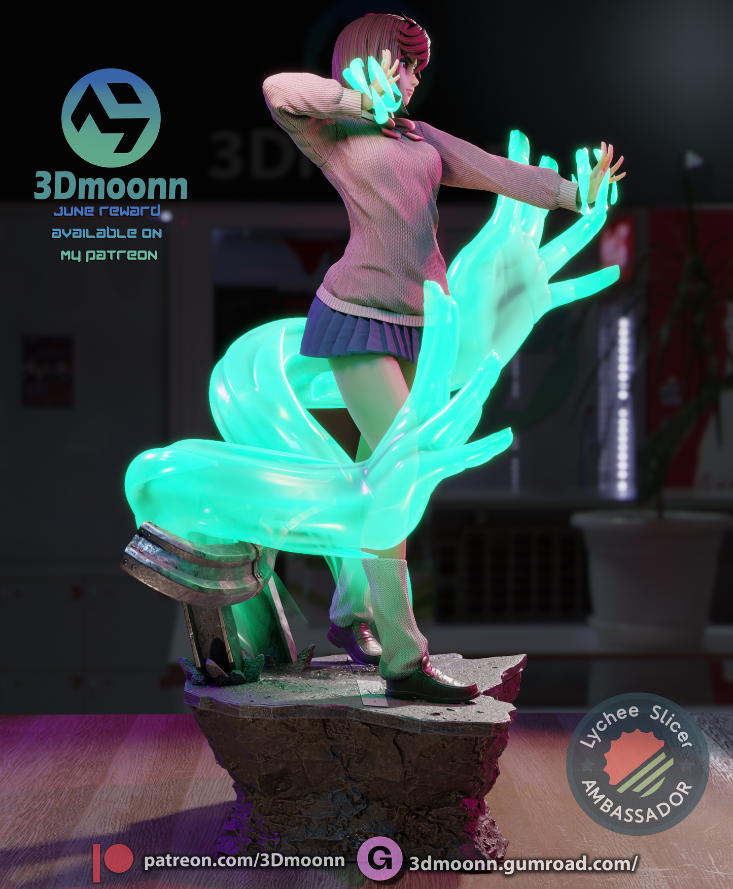 Psychic Adept Figure by 3DMOONN *unpainted kit*