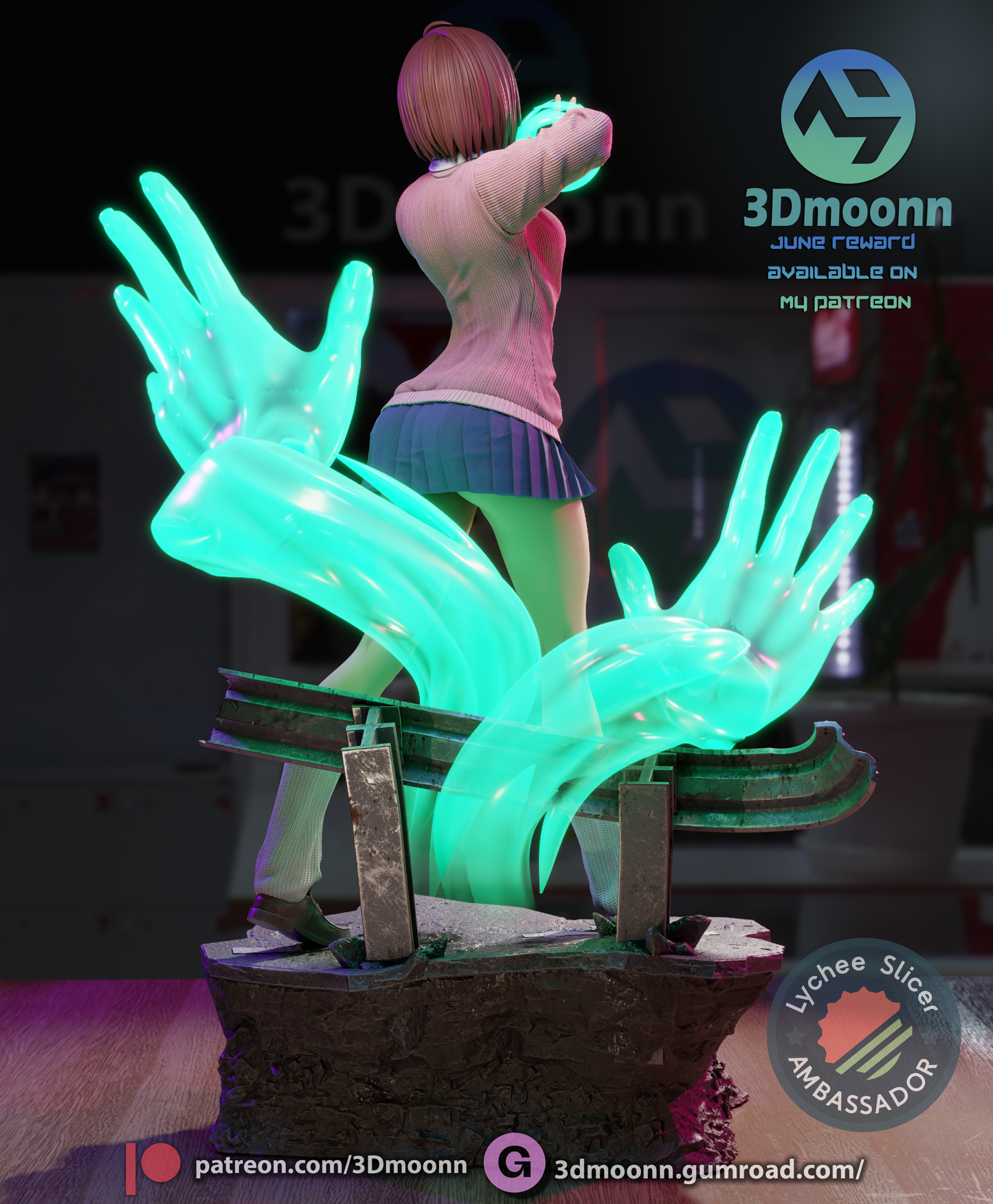Psychic Adept Figure by 3DMOONN *unpainted kit*