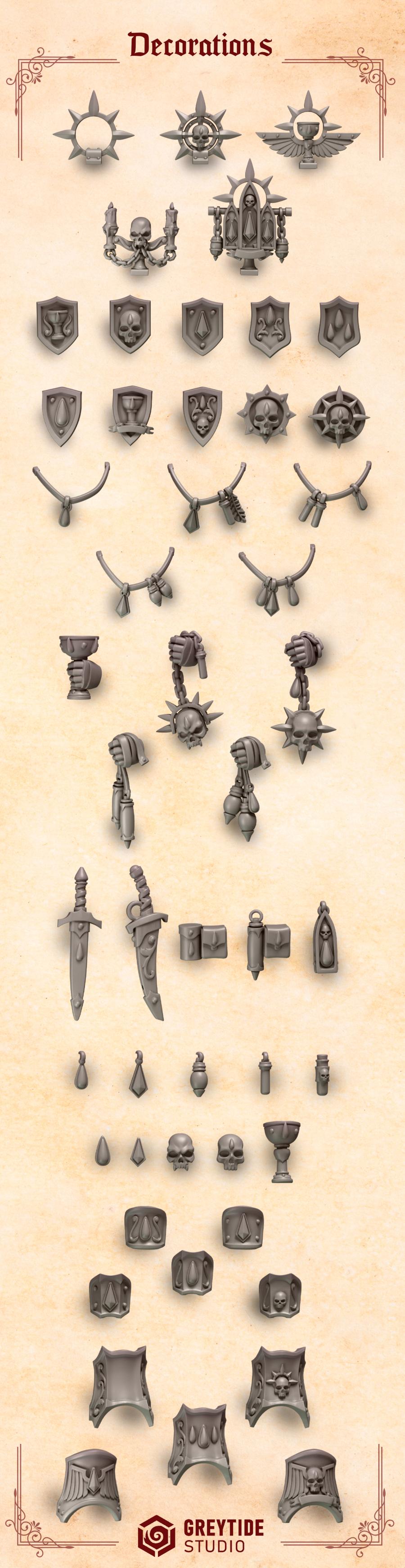 Crimson Lords decorations sets