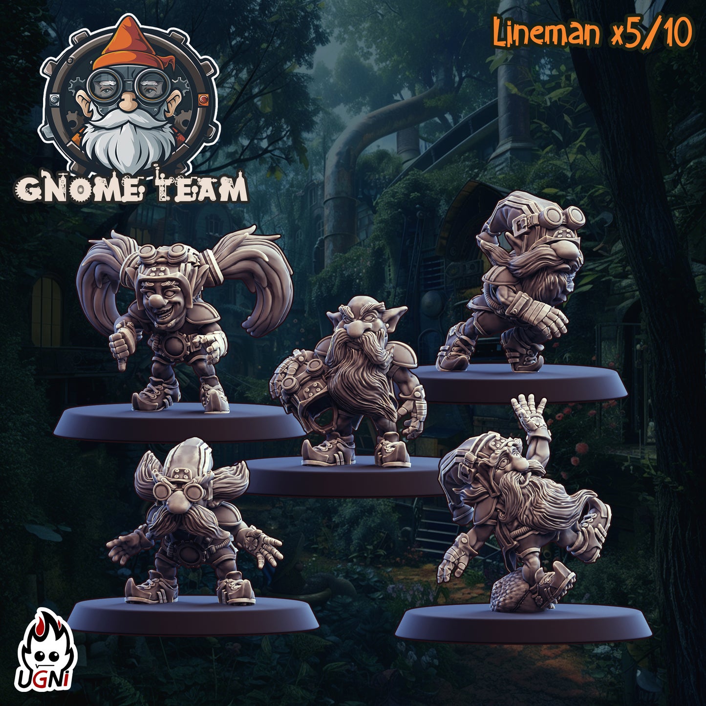 Full Gnome Team fantasy Football Team - by Ugni