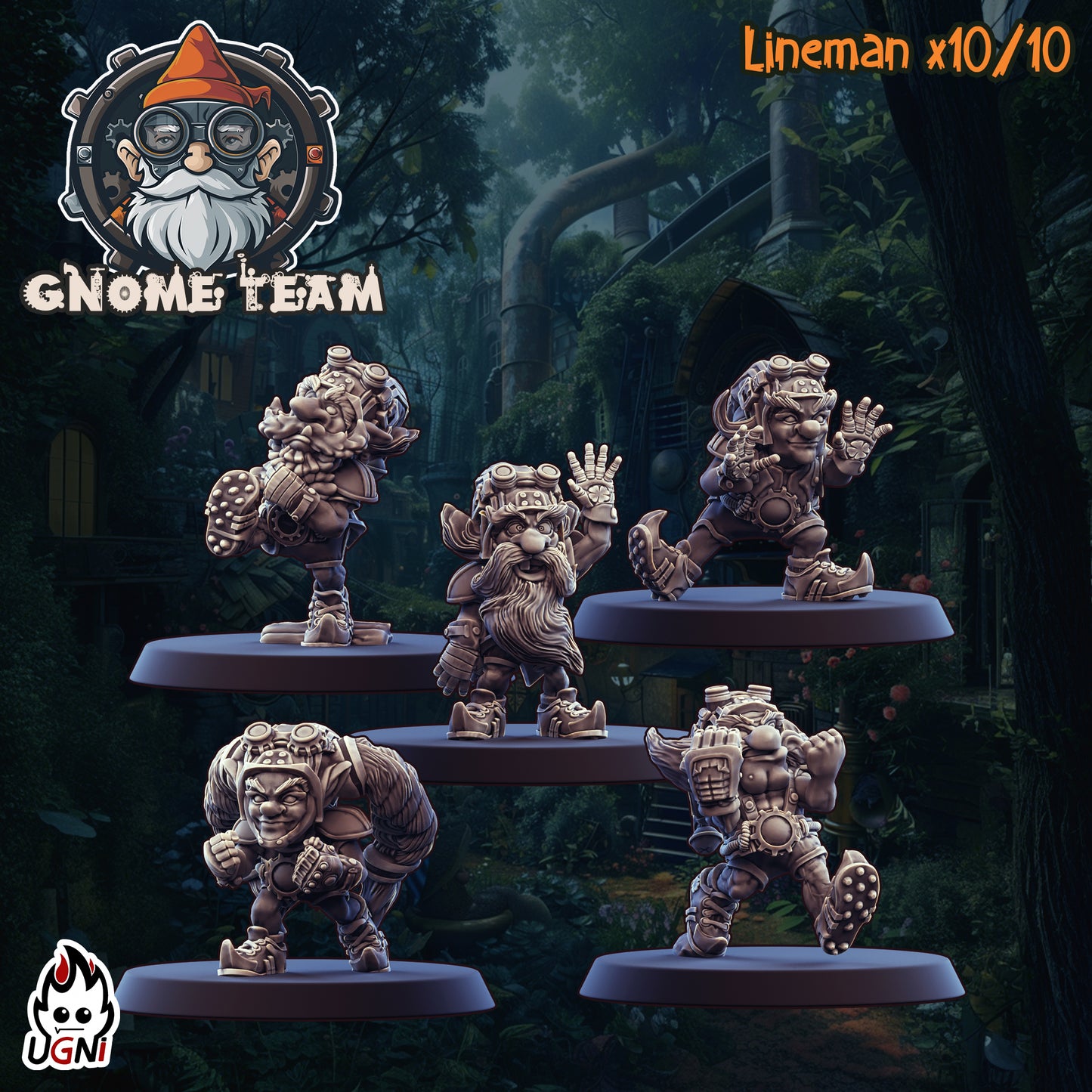 Full Gnome Team fantasy Football Team - by Ugni