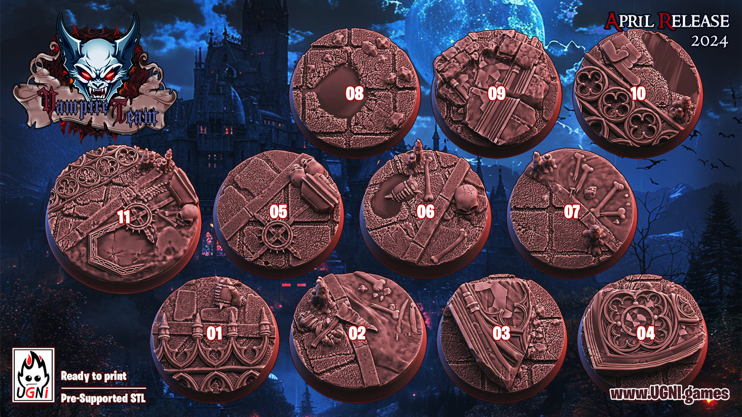 Full Vampire Team fantasy Football Team- with support staff - by Ugni