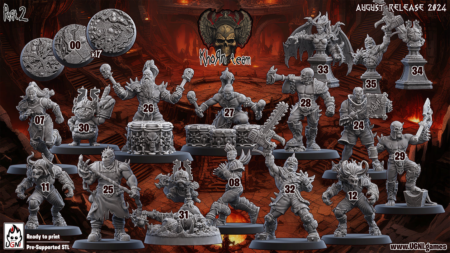 Full Korn Team fantasy Football Team- with support staff - by Ugni