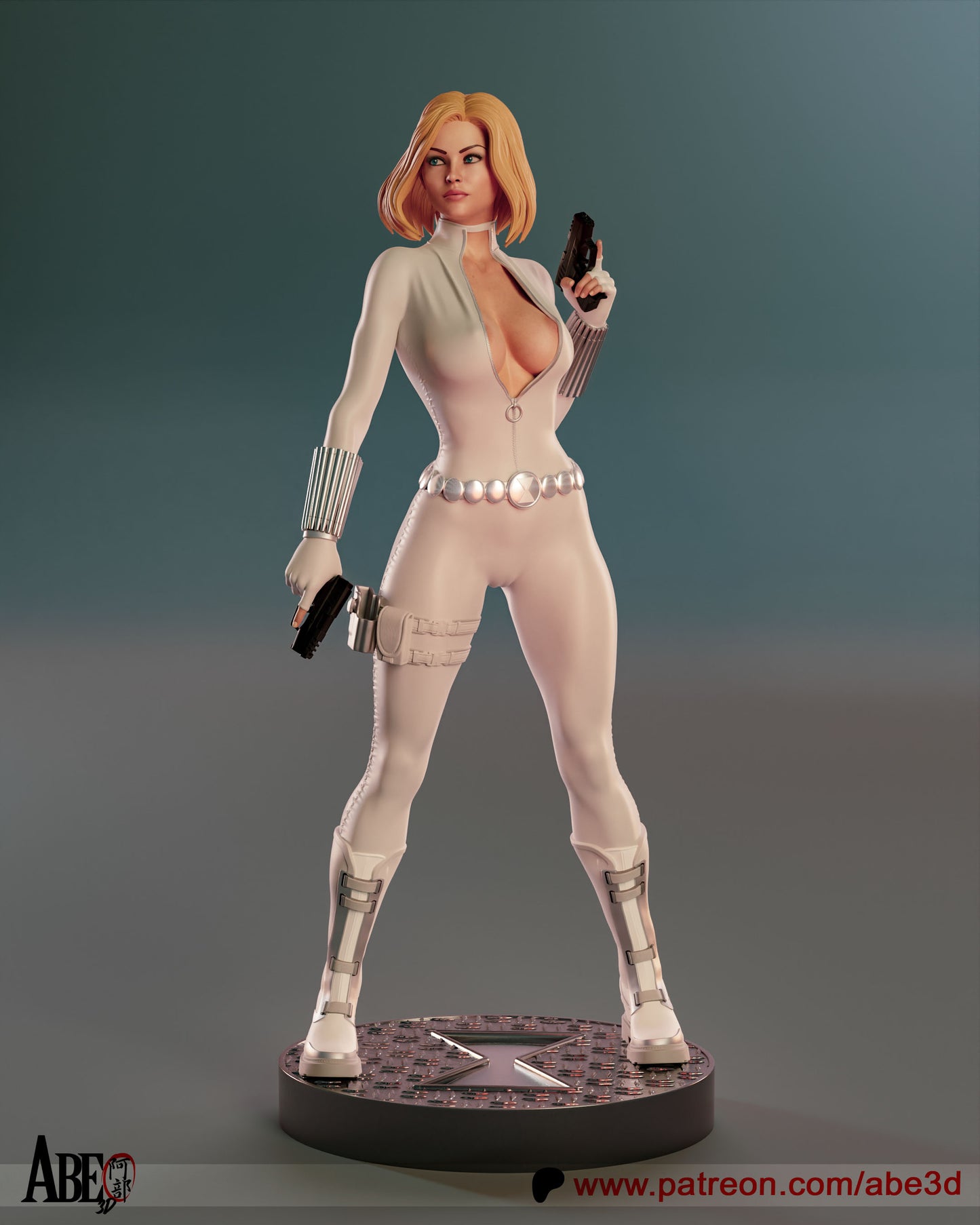Cold war Spy 3d printed Statue by Abe3d *unpainted*