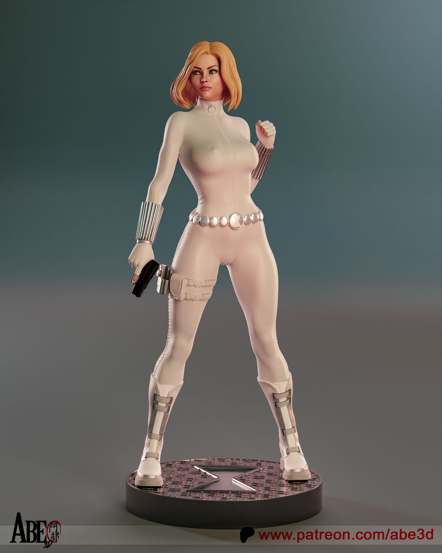 Cold war Spy 3d printed Statue by Abe3d *unpainted*