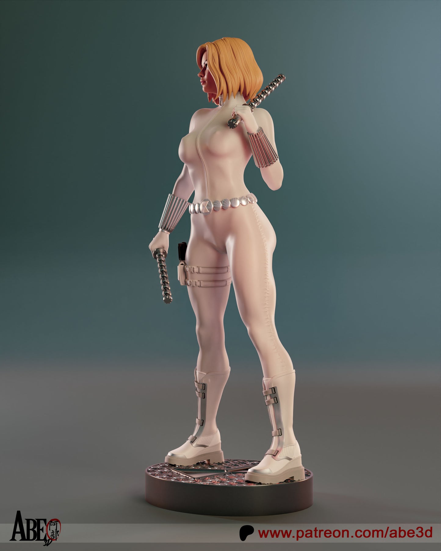 Cold war Spy 3d printed Statue by Abe3d *unpainted*