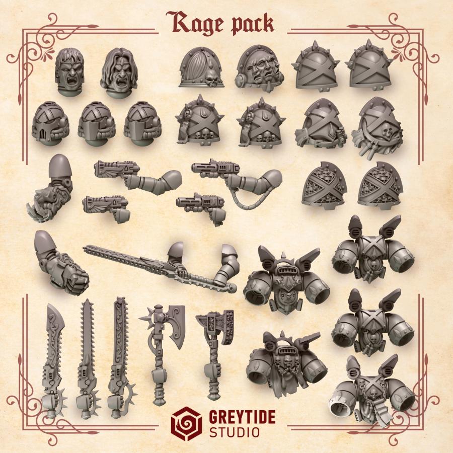 Crimson Lords Rage set - Greytide Studios