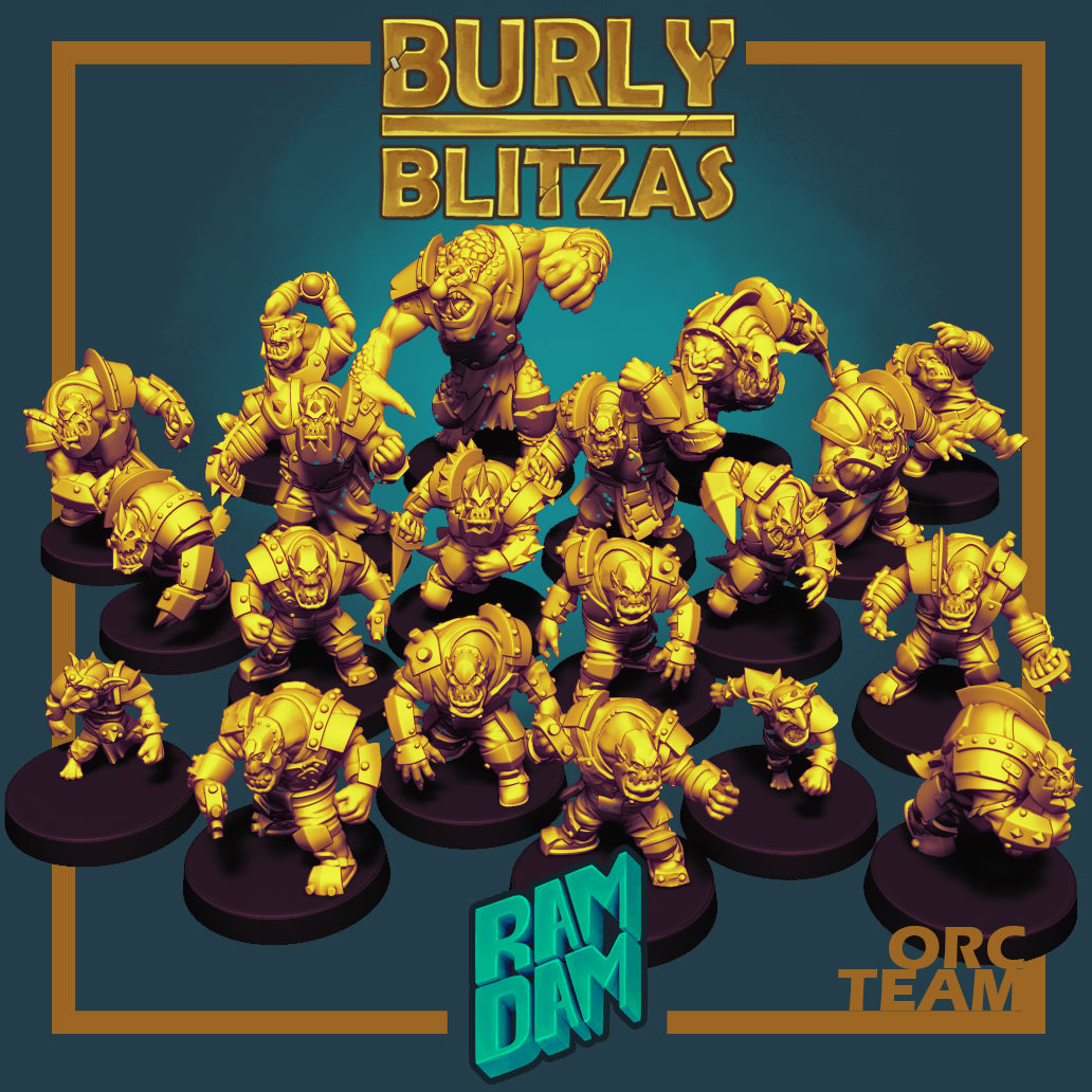 Burly Blitzas - Fantasy Football Team complete with Star Player - By RamDam