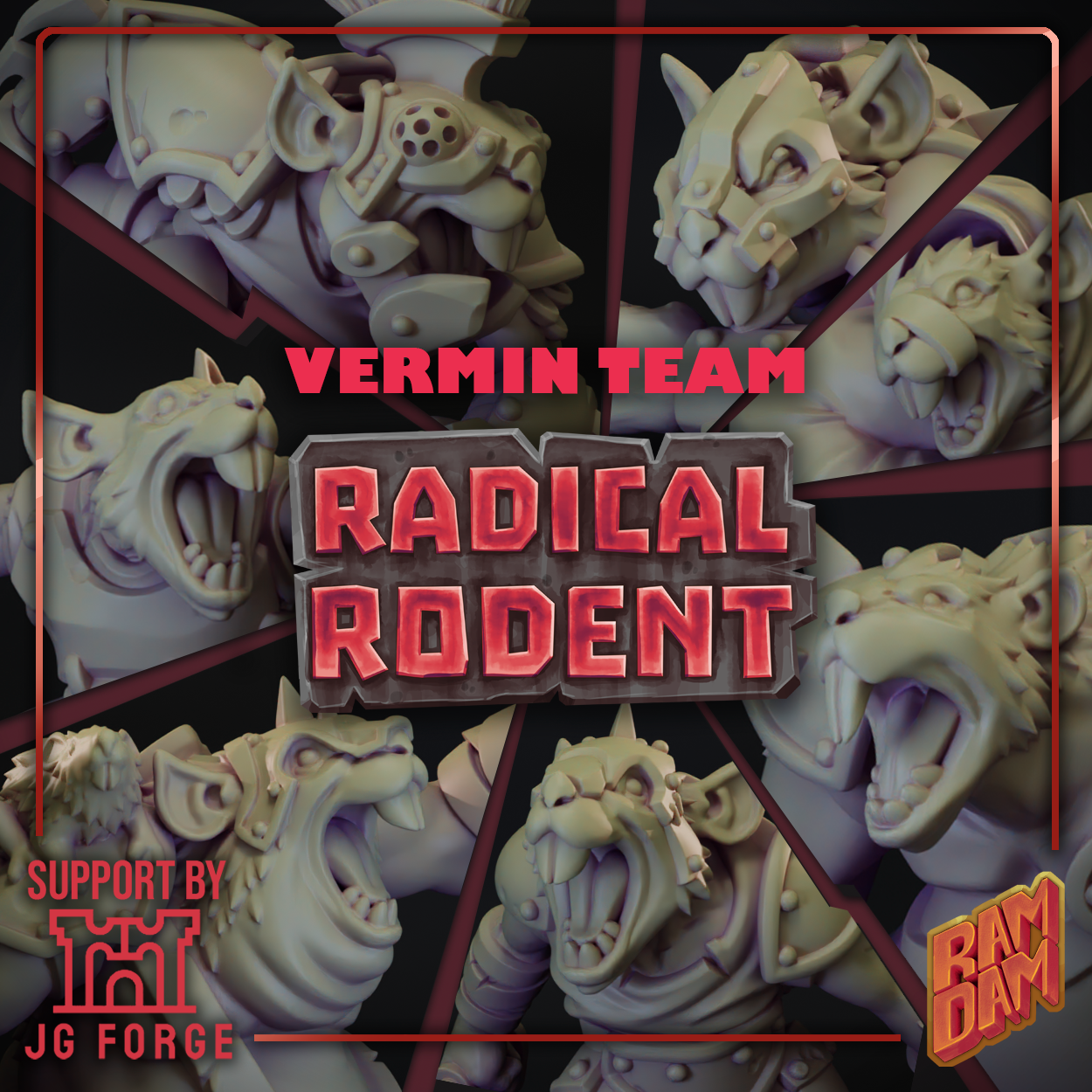Radical Rodents Ratmen Fantasy Football Team - by Ramdam